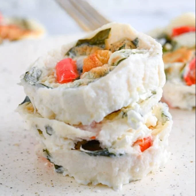 Fluffy egg white bites served on a plate, perfect for healthy eating.