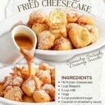 Deliciously crispy fried cheesecake with a creamy filling