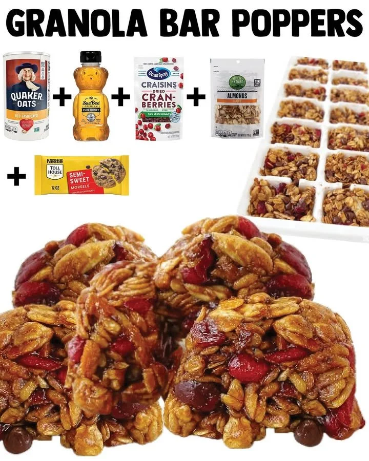Delicious granola bar poppers perfect for healthy snacking on-the-go