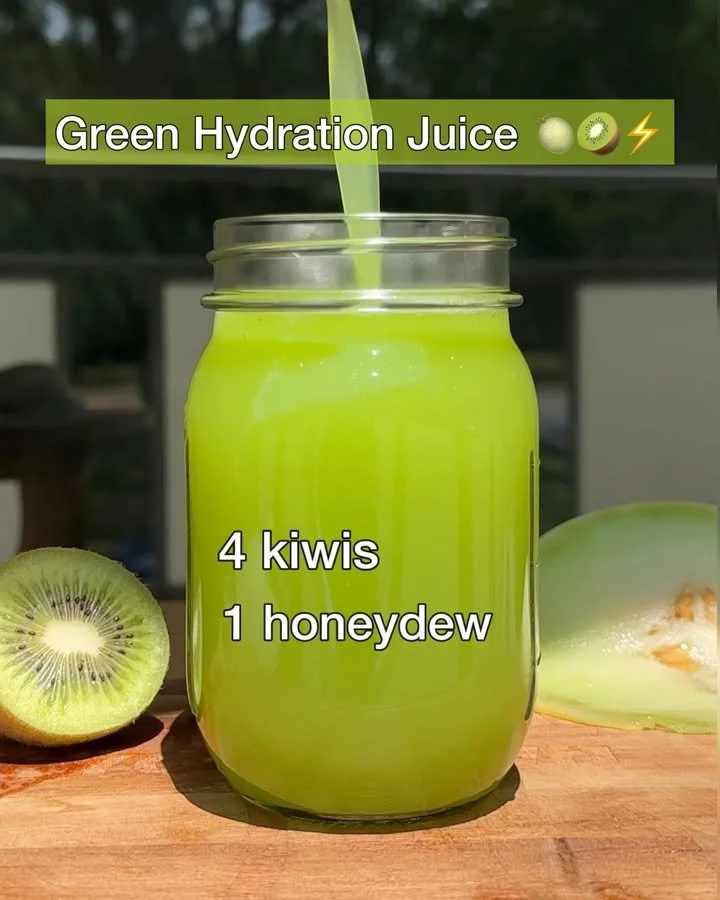 Refreshing green hydration juice packed with nutrients for optimal hydration