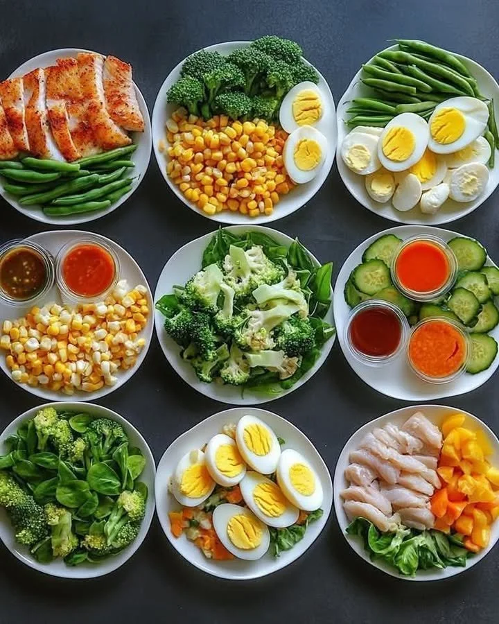 Delicious grilled chicken plate with fresh sides and seasonings