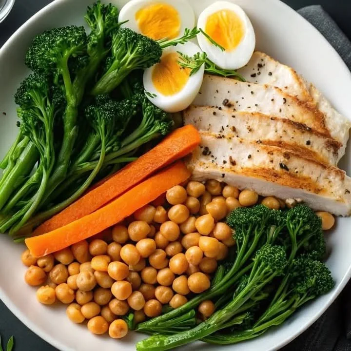 Healthy Protein Power Bowl filled with nutrient-rich ingredients and toppings