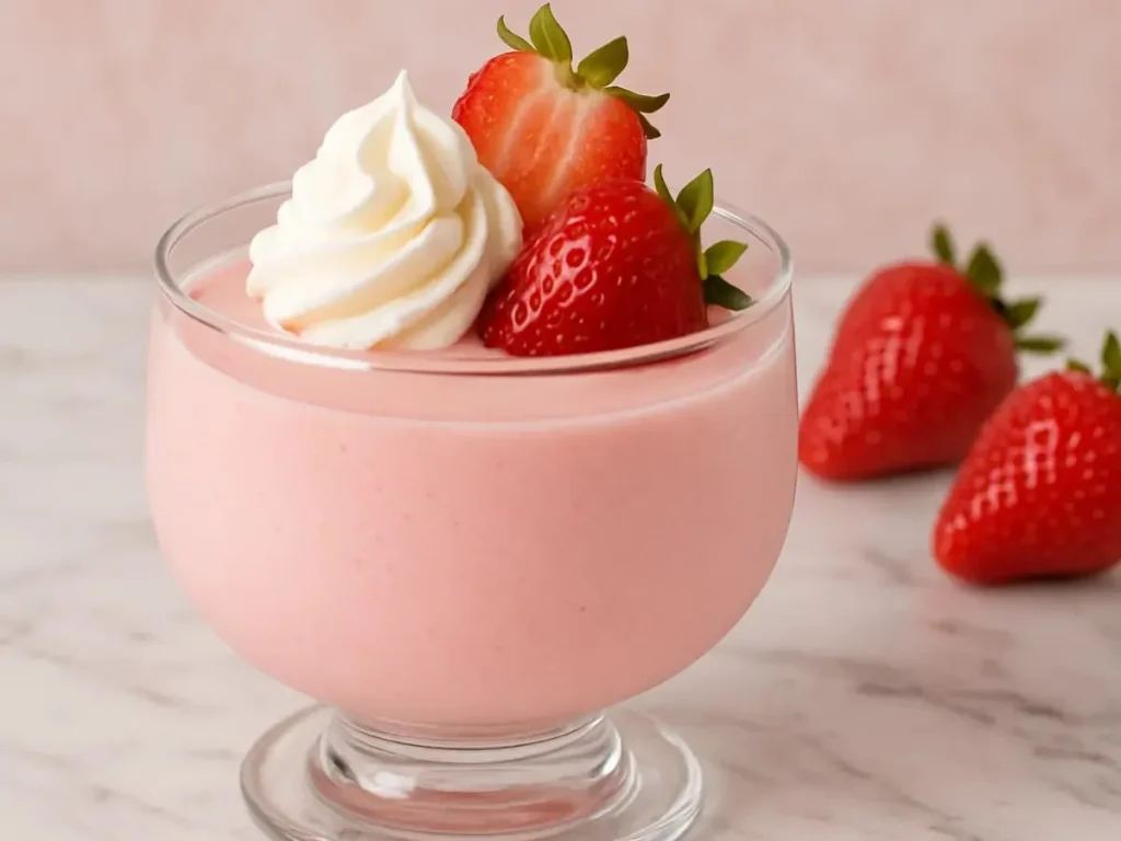 High-Protein Greek Yogurt Jello topped with fresh fruits