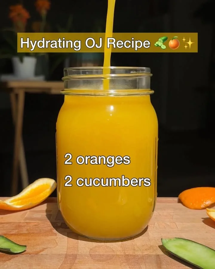Refreshing hydrating OJ recipe for a delicious and nutritious drink.
