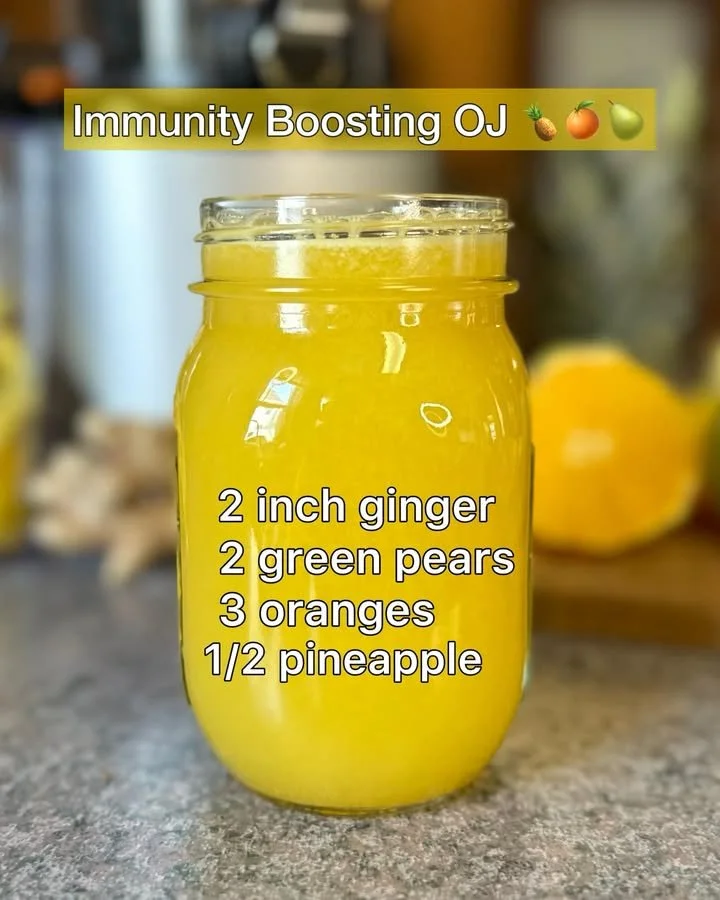 Freshly squeezed immunity-boosting orange juice in a glass