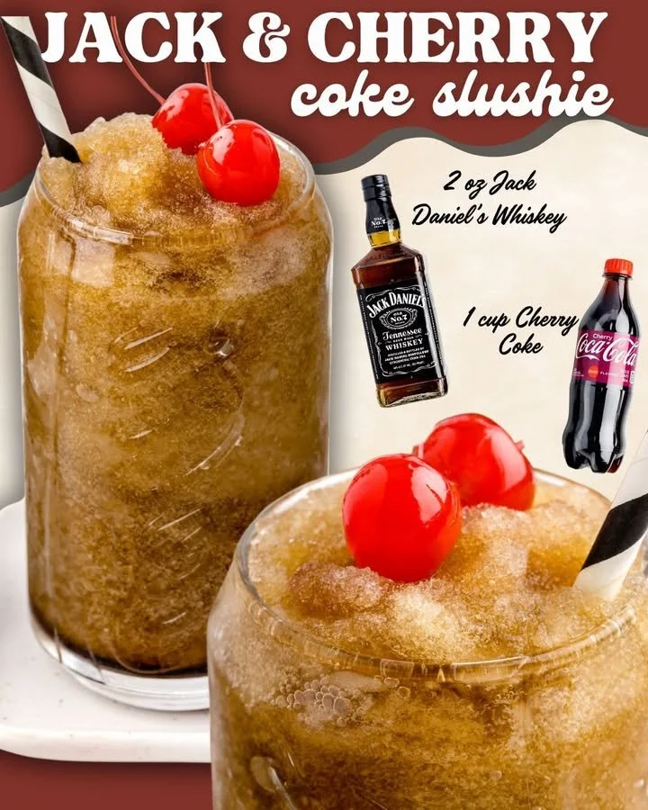 Jack & Cherry Coke Slushie refreshing drink recipe