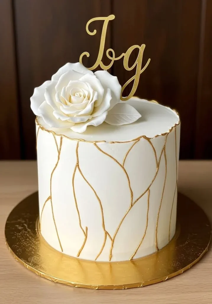 Elegant luxury fondant cake with intricate design and vibrant colors