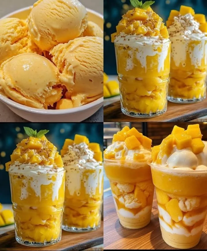 Delicious mango flavor showcased in various dishes and beverages.