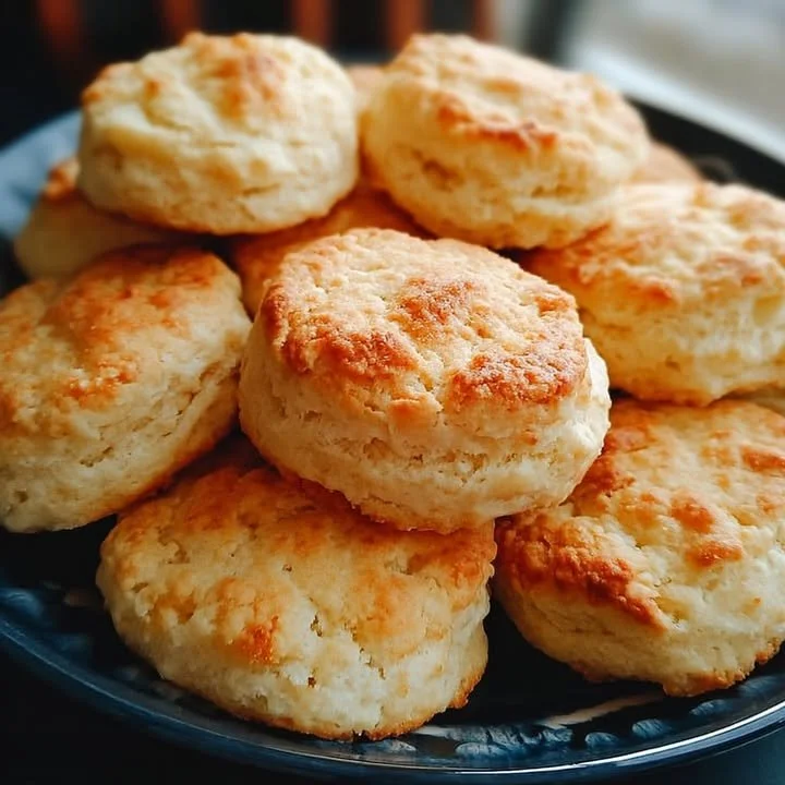 Melt in Your Mouth 2 Ingredient Biscuits fresh from the oven