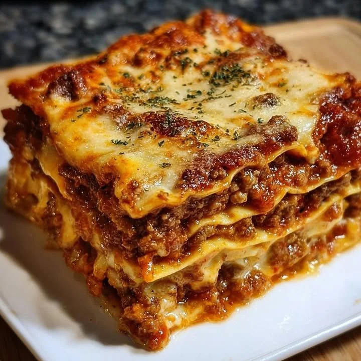 Delicious Million Dollar Lasagna with layers of cheese and sauce