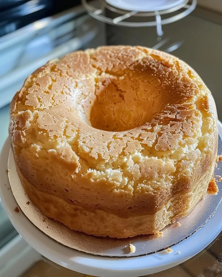 Slice of Million Dollar Pound Cake on a plate, showcasing its rich texture.