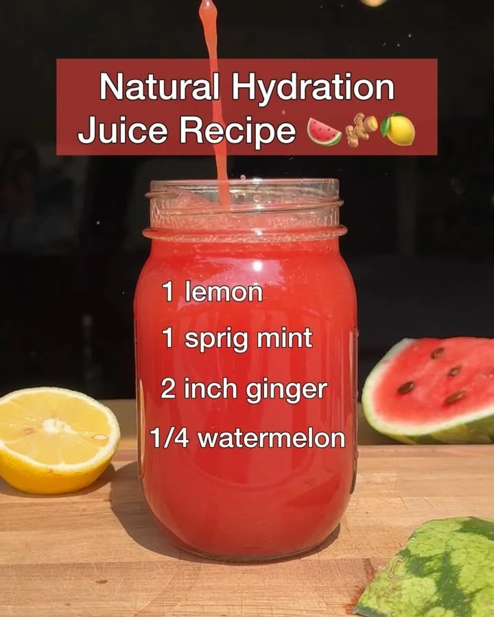 Natural hydration juice packed with vitamins for refreshing hydration.