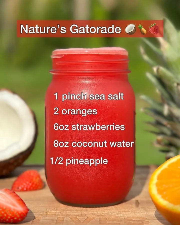 Nature's Gatorade: Natural hydration and electrolyte replenishment.