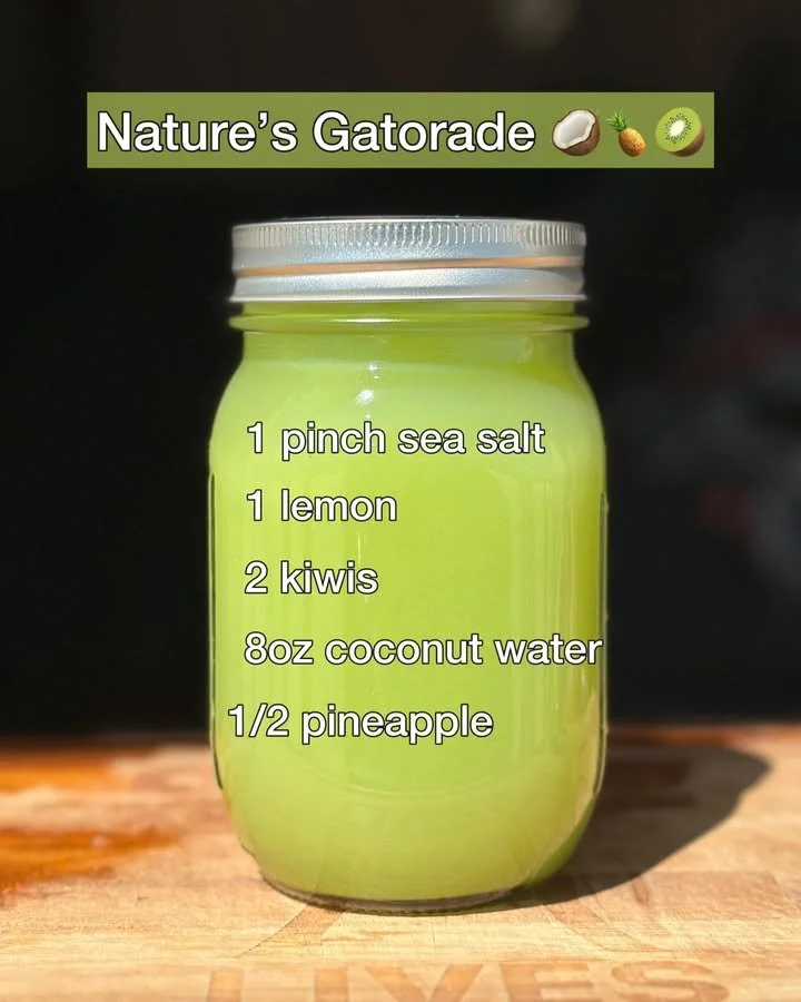 Nature's Gatorade natural hydration drink with electrolytes and vitamins.