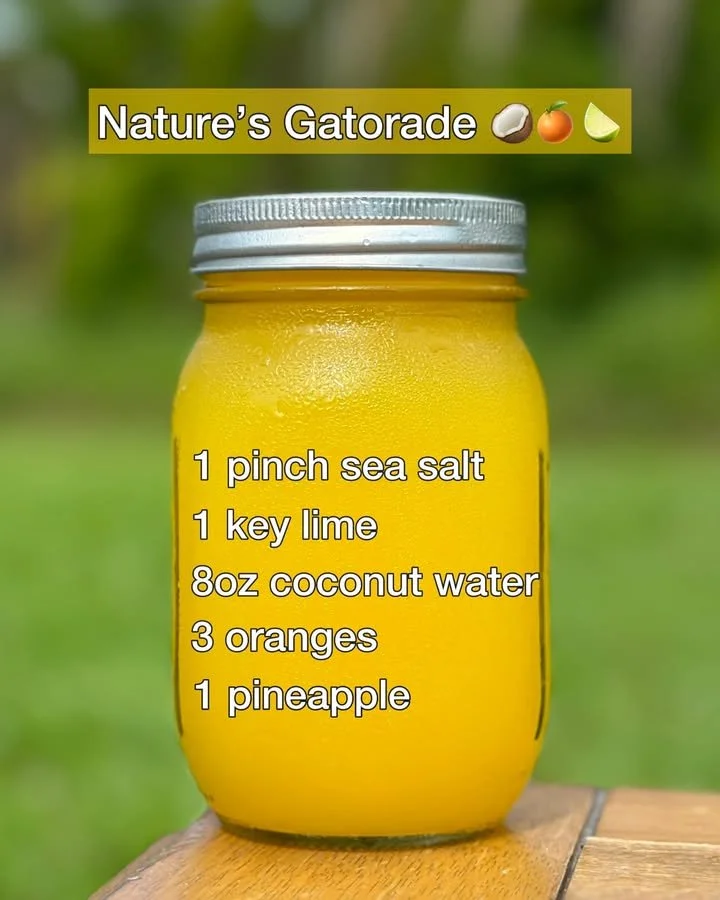Nature's Gatorade - natural electrolytes for hydration and performance