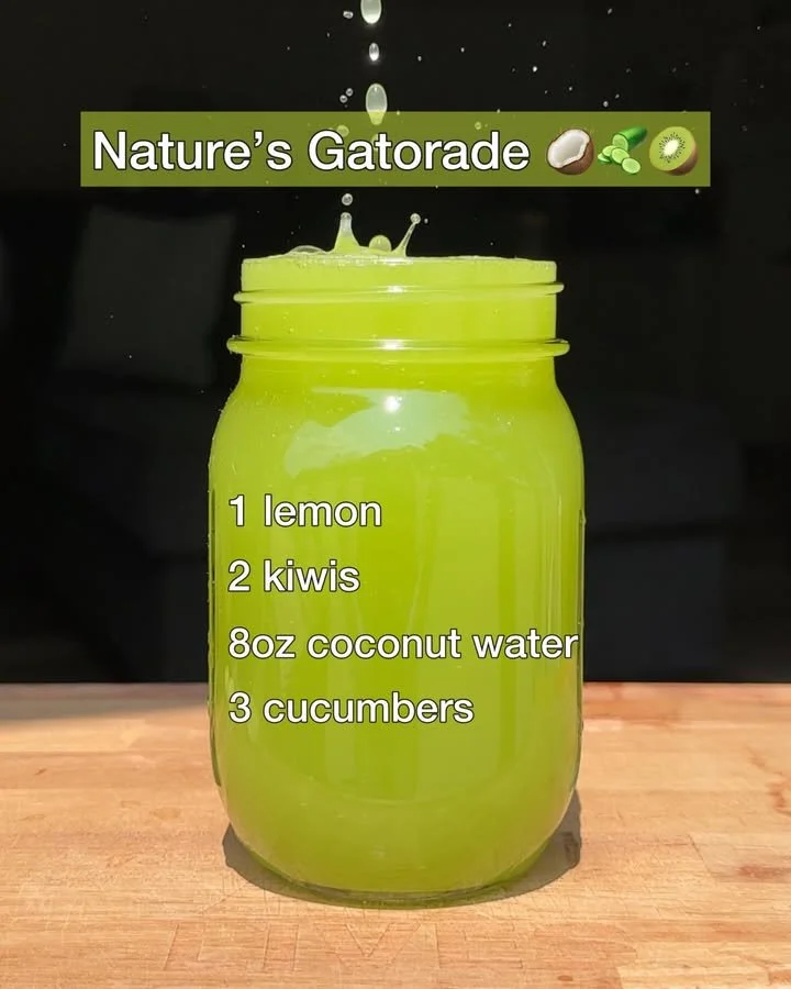 Bottle of Nature's Gatorade as a natural hydration option