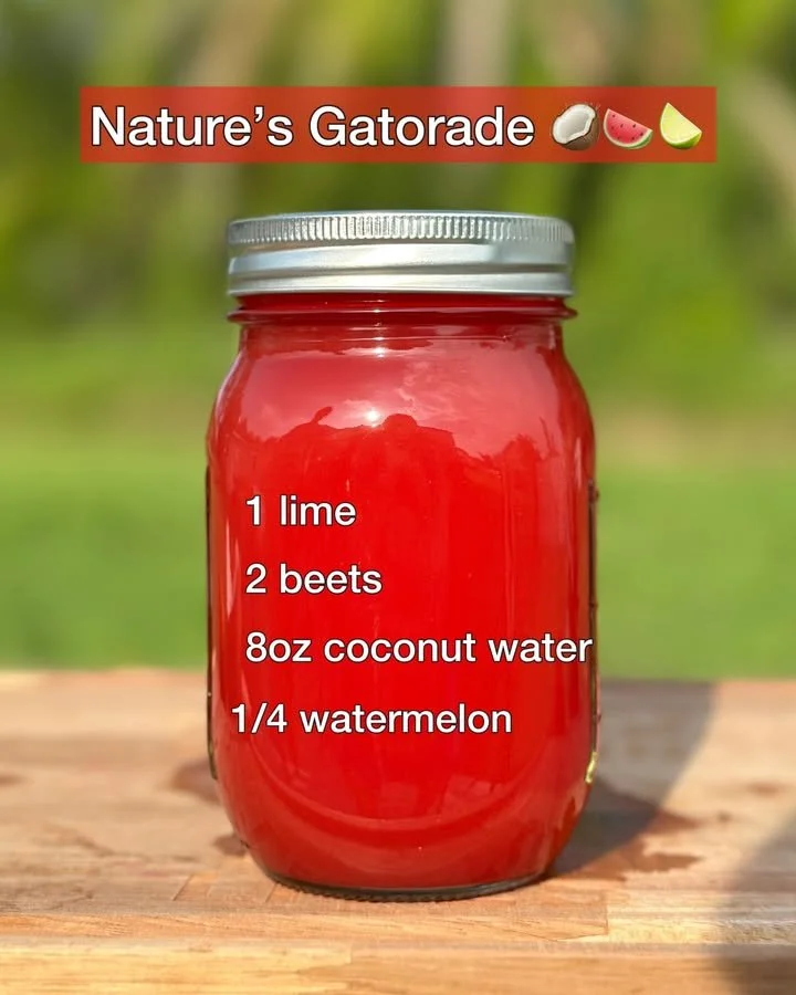 Nature's Gatorade drink for hydration and energy replenishment