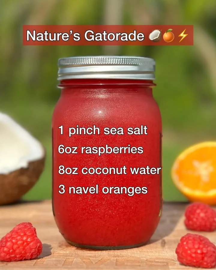 Nature's Gatorade - natural hydration alternatives for energy and performance