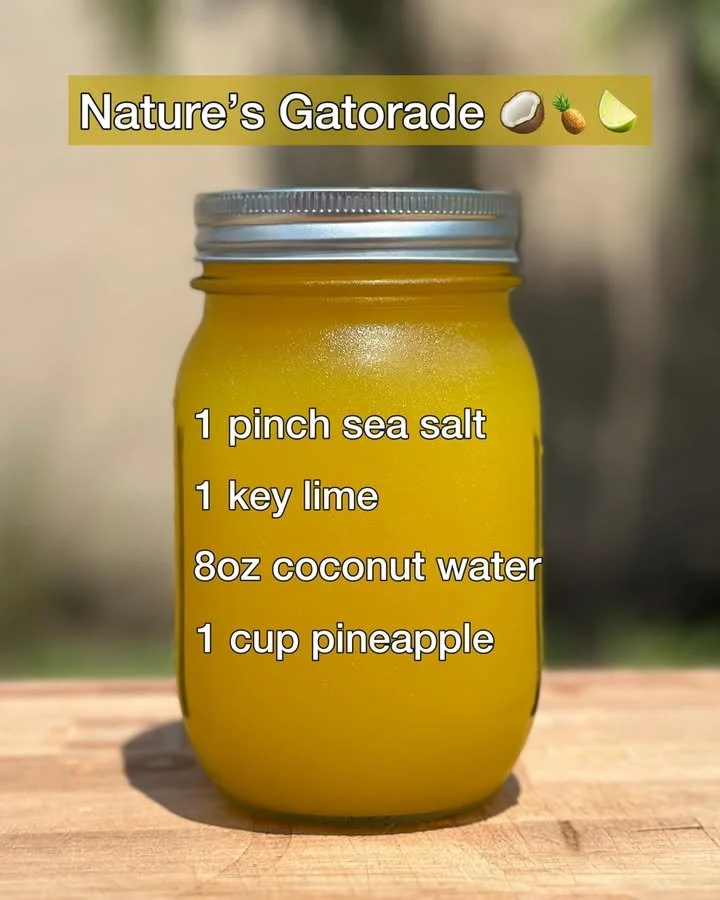 Nature's Gatorade - Natural hydration drink rich in electrolytes and nutrients.