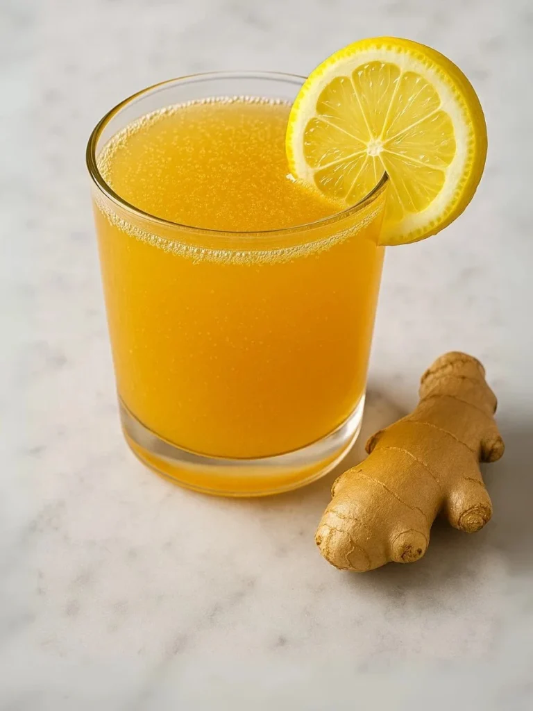 A refreshing pink salt drink served in a glass with natural pink salt crystals.