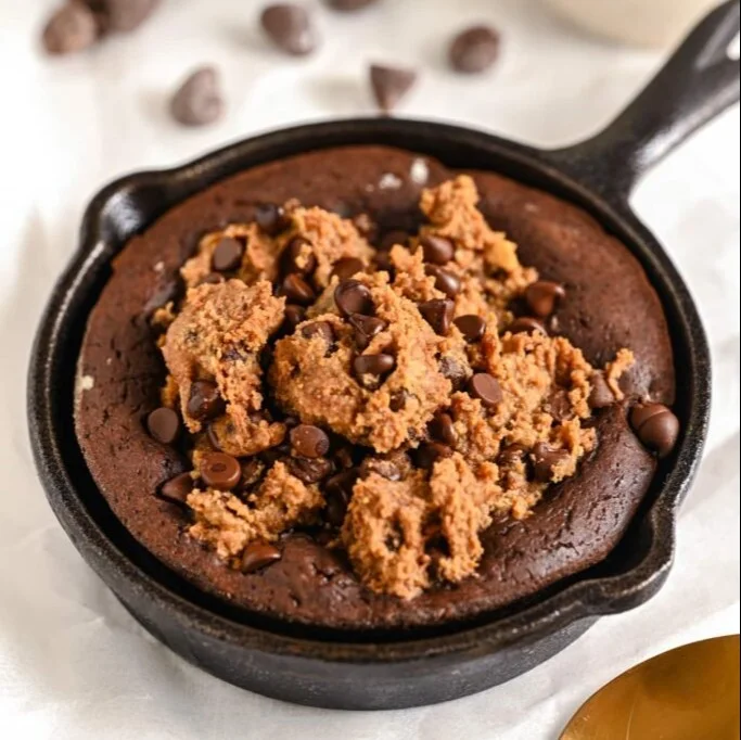 Delicious Protein Brookies combining cookies and brownies for a healthy snack