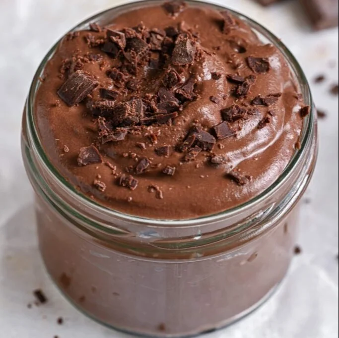 Delicious and nutritious protein pudding served in a bowl