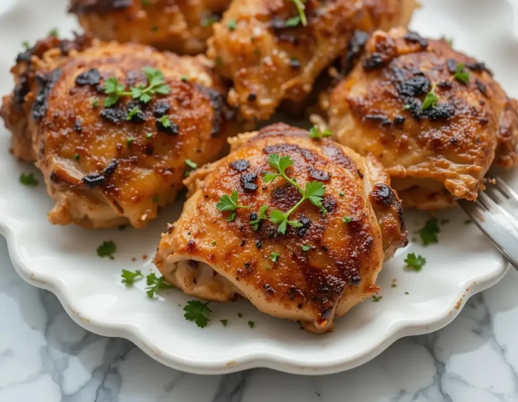 Delicious Pulehu Chicken marinated and grilled to perfection, served on a plate.