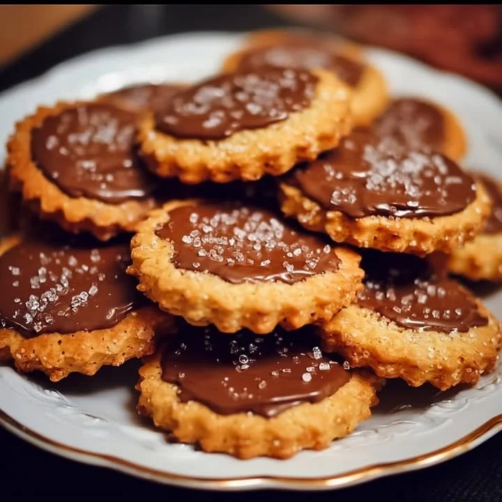 Delicious Rolo Ritz Cookies made with Ritz crackers and Rolo candy