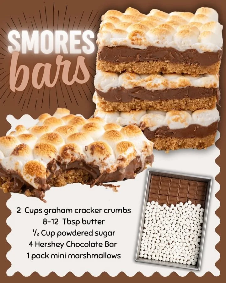 Delicious s'mores bars made with graham crackers, chocolate, and marshmallows