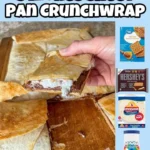 S'mores Sheet Pan Crunch Wrap with melted chocolate and marshmallows