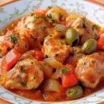 Delicious Spanish Chicken Stew with vibrant vegetables and spices