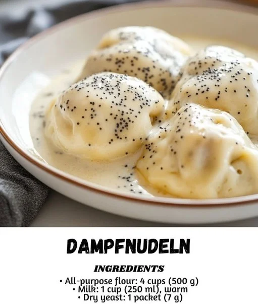Homemade steamed dumplings served on a plate with dipping sauce