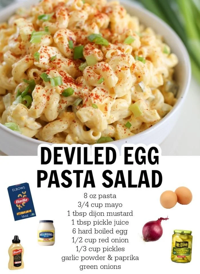 A bowl of the best pasta salad with colorful veggies and dressing.