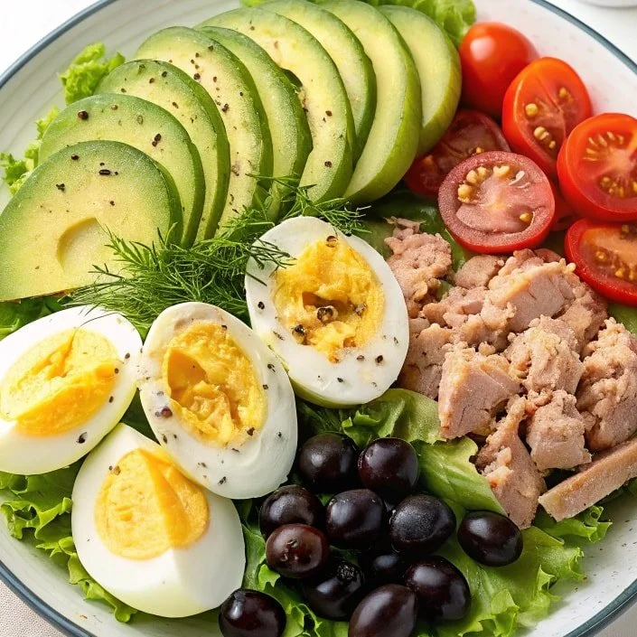 Tuna Avocado Salad with fresh ingredients and protein-rich tuna
