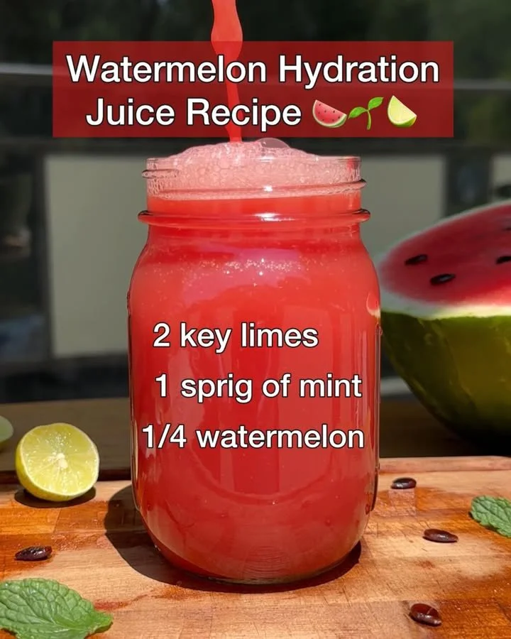 Refreshing watermelon juice for hydration and health benefits
