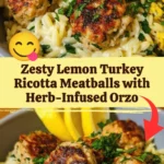 Zesty Lemon Turkey Ricotta Meatballs with Herb-Infused Orzo 2 Zesty Lemon Turkey Ricotta Meatballs with Herb-Infused Orzo