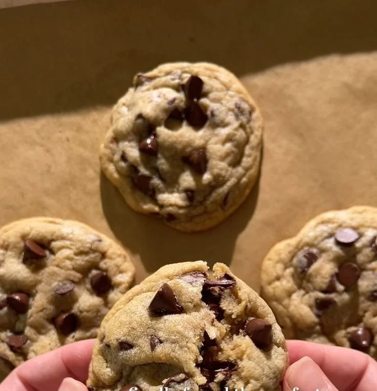 Bakery Style Chocolate Chip Cookies fresh from the oven