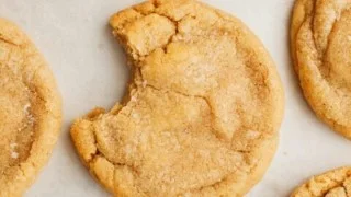 Delicious platter of chocolate chipless cookies on a rustic table