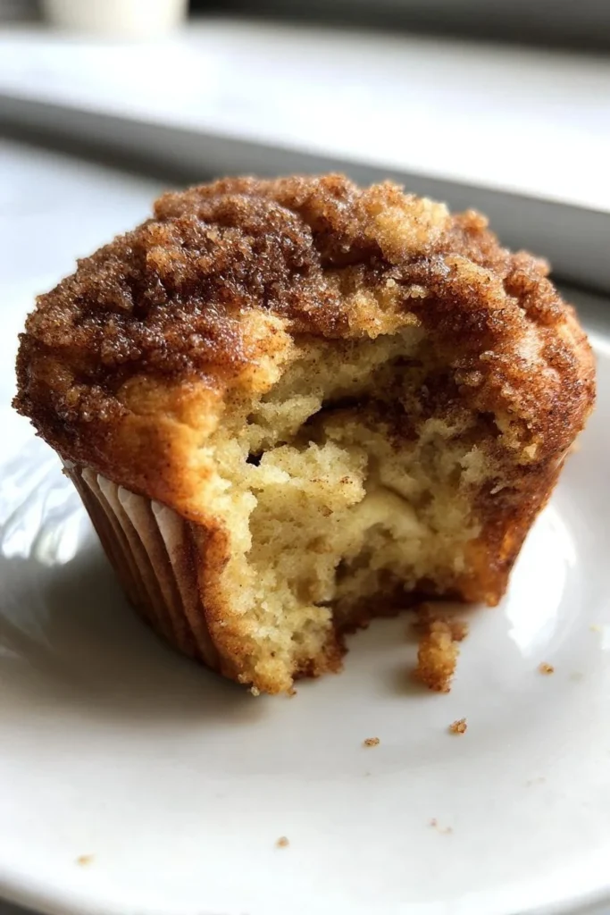 Delicious coffee cake banana bread muffins showcased on a rustic wooden table.