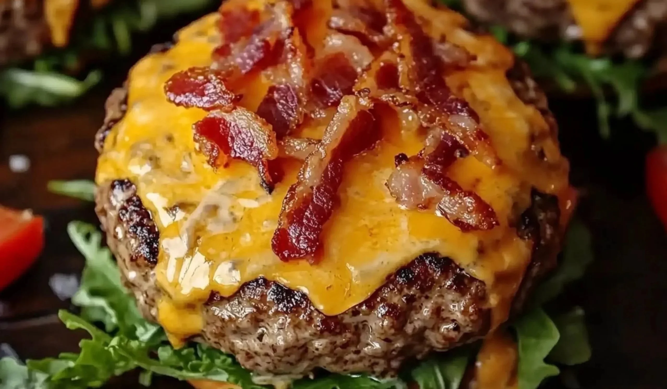 Delicious Crack Burgers with melted cheese and tasty toppings