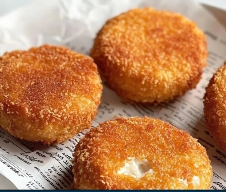 Crispy salmon croquettes served with dipping sauce on a plate