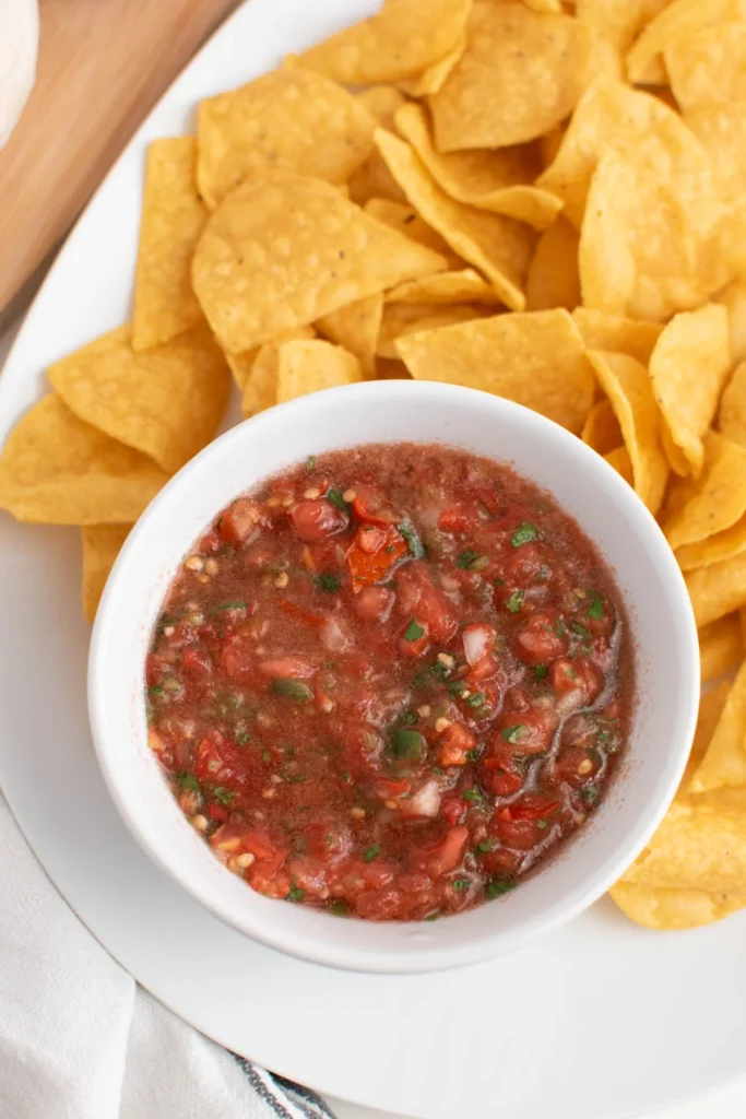 Homemade Garden Salsa with fresh ingredients and vibrant colors