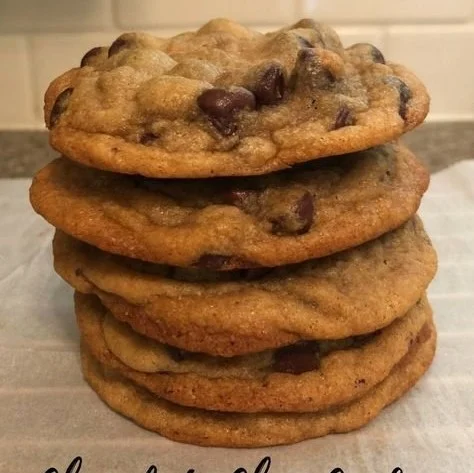 Delicious homemade chocolate chip cookies fresh out of the oven