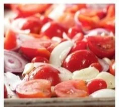 A bowl of homemade tomato sauce made from fresh tomatoes and herbs