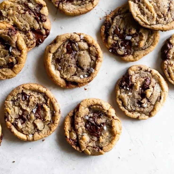 Deliciously chewy chocolate chip cookies fresh out of the oven