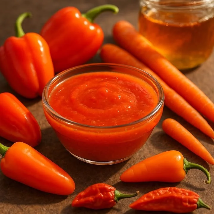 Machismo-Free Sweet Heat Pepper Sauce bottle ready to spice up meals