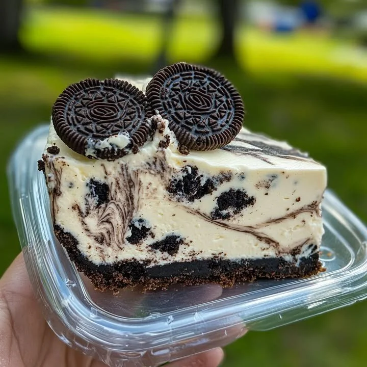 Delicious No-Bake Oreo Cheesecake with chocolate cookie crust