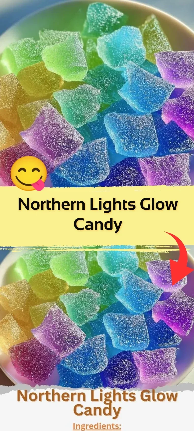 Colorful Northern Lights Glow Candy showcasing vibrant, sweet flavors.