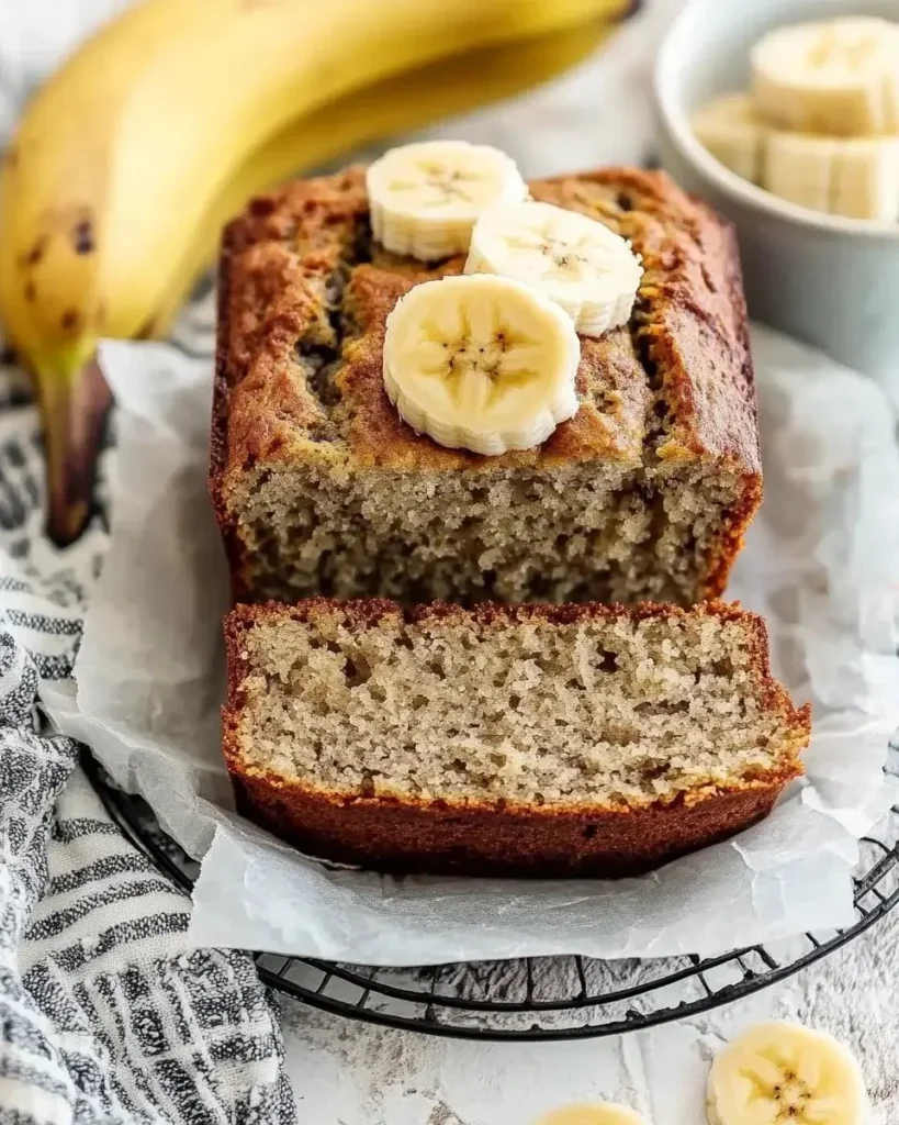 Delicious One-Banana Banana Bread made with ripe bananas for a quick treat