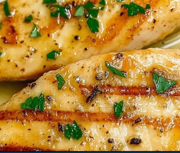 Pan-seared tilapia fillet drizzled with lemon butter sauce on a plate